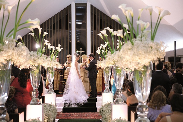 Cena do casamento de Fabiana Goulart e Firs Massouh, em junho deste ano: 'Csar transmite segurana', relata a noiva (Alexander Muradas / Divulgao)