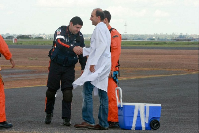 Avião da FAB transporta coração para transplante em Brasília (Vinicius Santos/Agência Força Aérea)