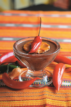 Pimenta at no doce: mousse de chocolate picante do restaurante El Paso Texas (Raimundo Sampaio/Encontro/D.A Press)