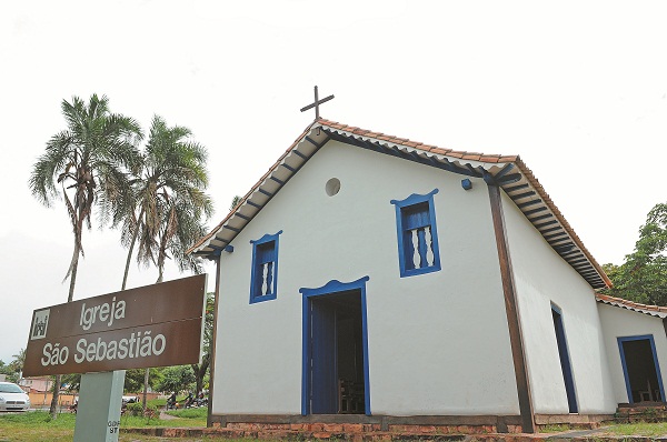 Bicentenária: a igreja de São Sebastião começou a ser construída em 1810 como pagamento de uma promessa (Minervino Júnior / Encontro / DA Press)
