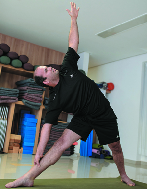 Jiu-jitsu de duas a três vezes por semana,  ioga nos cinco dias úteis, sempre 
no meio  do expediente: rotina do executivo Rodrigo  Eduardo da Cunha Sena (Bruno Pimentel/Encontro/DA PRESS)