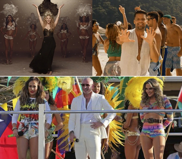 Grandes estrelas da música pop mundial apostaram em canções para a Copa 2014 (Divulgação/Internet)
