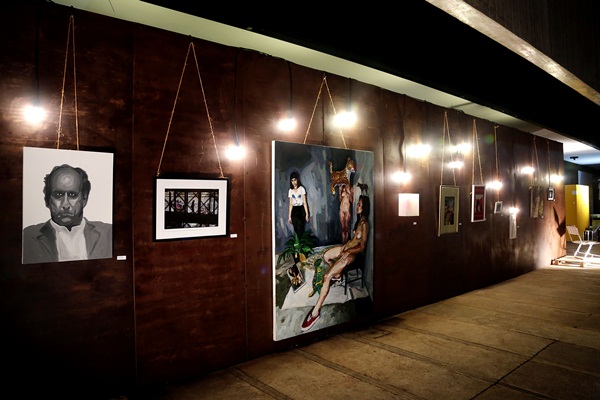 A exposição '3x4', com curadoria de Renato Acha, foi atração no dia do lançamento (Augusto Costa / Divulgação)