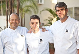 O trio do Melhor Gourmet: Pablo André, Sebastian Parasole e Henrique Salsano (Divulgação)