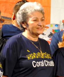 'A gente se doa e tem um retorno muito maior', diz a voluntria Ivaneide Pereira Dantas (Arquivo Coral Chat/FAC)