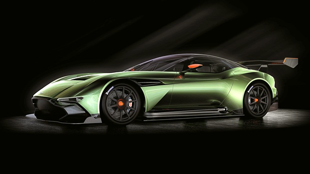 Aston Martin 
A marca britânica mostrou o Vulcan, com potência de 800 hp, o melhor desempenho até hoje obtido em um motor aspirado de 7 litros, V-12 a gasolina. A Aston vai fabricar apenas 24 exemplares desse modelo, que tem motor central e tração traseira. Preço: 2,5 milhões de euros (Divulgação)