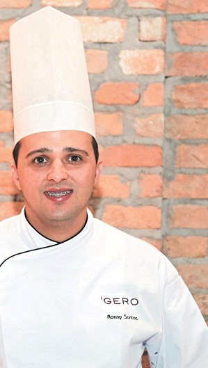 O chef Ronny Santos não se distancia das raízes italianas ao preparar as sobremesas do Gero: apesar disso, confessa que não deixa de inovar (Vinicius Santa Rosa/Encontro/D.A Press)