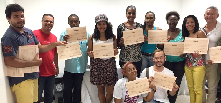 Representantes de 13 entidades da Bahia e Pernambuco foram certificados (Arquivo pessoal/Eduardo Gay)