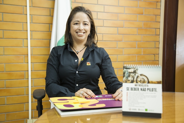 A diretora de educação no trânsito do Detran-DF, Gláucia Simões: engajamento maior em 2016 (Vinícius Santa Rosa/Esp. Encontro/DA Press)