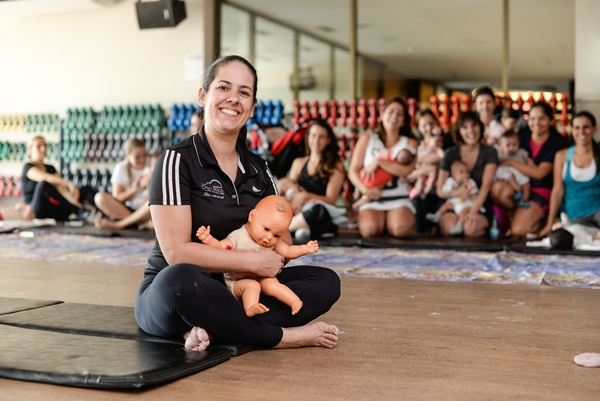 'No período gestacional, os benefícios da prática de exercícios são inúmeros', garante Dani Rico, especialista em atividade física na gestação e no pós-parto (Raimundo Sampaio/ Encontro/ D.A Press)