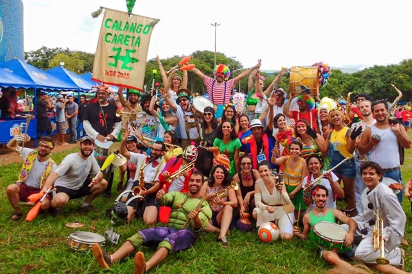 O Bloco do Calango Careta , que surgiu no carnaval de rua, comemora seu aniversrio no evento (Agncia Brasil/ Reproduo)