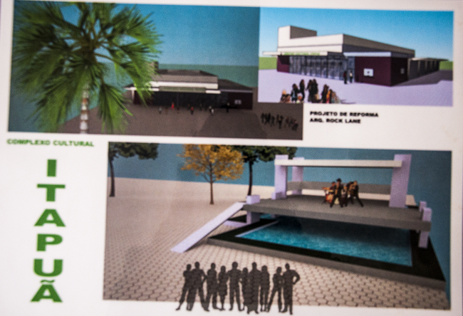 Projeto para a revitalização do Centro Cultural Itapuã, no Gama,
ficará pronto no final do semestre (Julyerme Darverson)