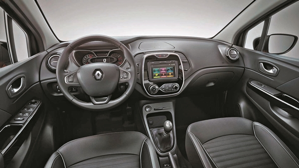 O Renault Captur chama a atenção pelo acabamento interno 
e bom aproveitamento do espaço: ele é alguns milímetros mais comprido e mais alto que o Duster, SUV da mesma montadora (Divulgação)