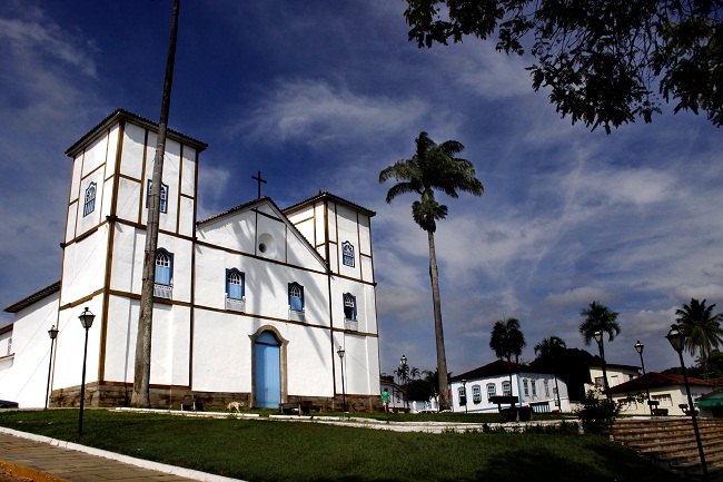 Igreja de Nossa Senhora do Rosário foi fundada em 1728: símbolo da arquitetura colonial da cidade goiana (Silvio Quirino/Goiás Turismo/Divulgação)