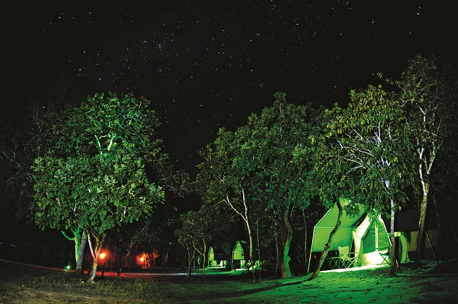 Tendas no Safari Camp: hospedagens ecológicas 
às margens do rio Novo (Pedro Cattony/Divulgação )