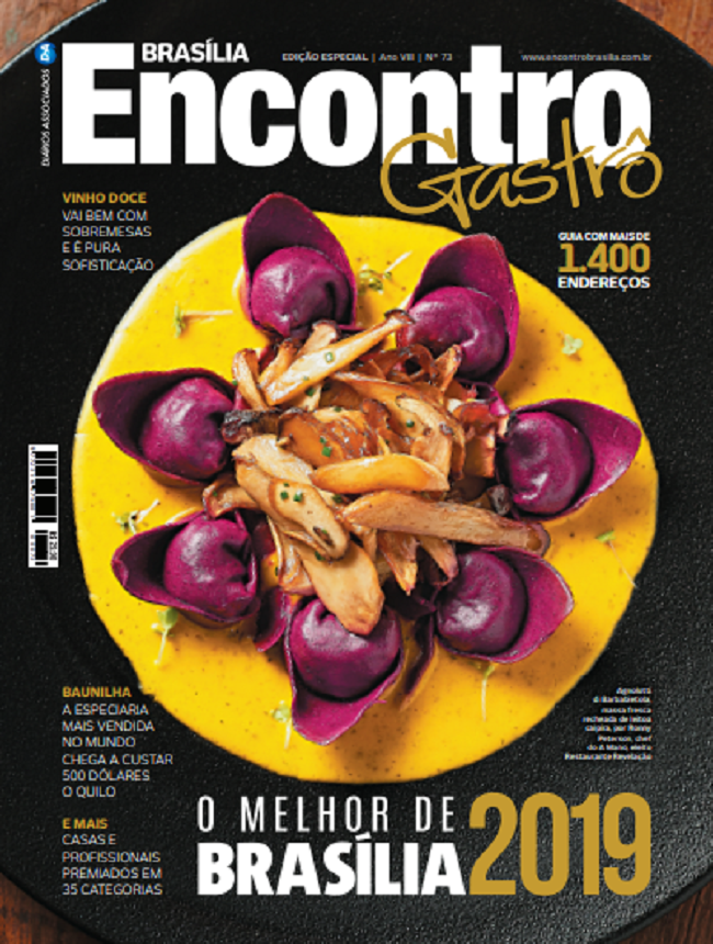 Capa de Encontro Gastrô - O Melhor de Brasília 2019: 35 prêmios muito disputados no mercado da capital  (Encontro/Reprodução)