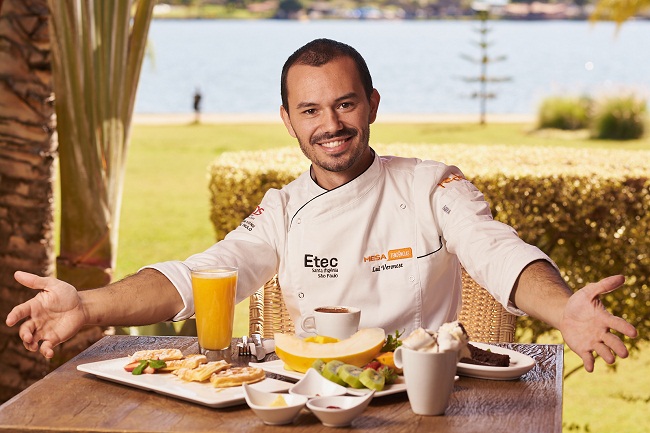 O chef brasiliense Lui Veronese foi destaque no reality Mestre do Sabor (Raimundo Sampaio/Esp. Encontro/DA Press)